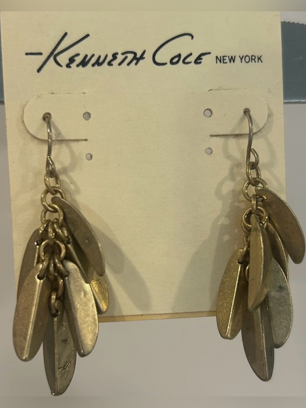 Kenneth Cole New York Gold Tone Earrings